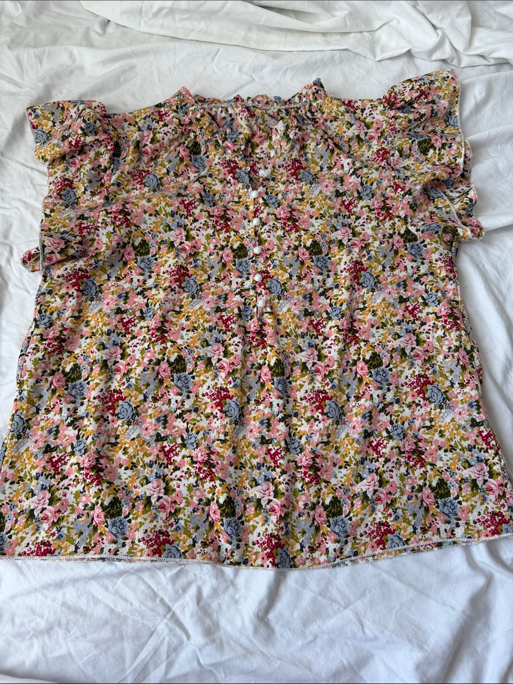 5 pack Floral Mixed-Color Women's Blouse - Lightweight Summer Tops - Picture 12 of 16